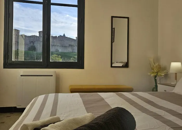 Vue Cite Medievale Castel View Guest house Carcassonne